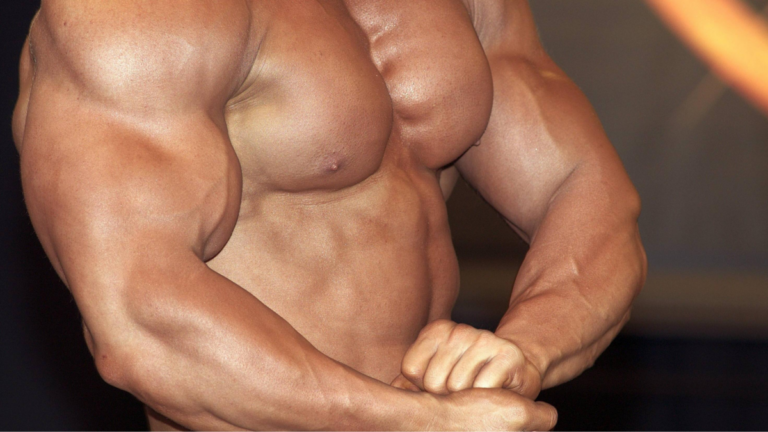 Bodybuilder mit Oxandrolon