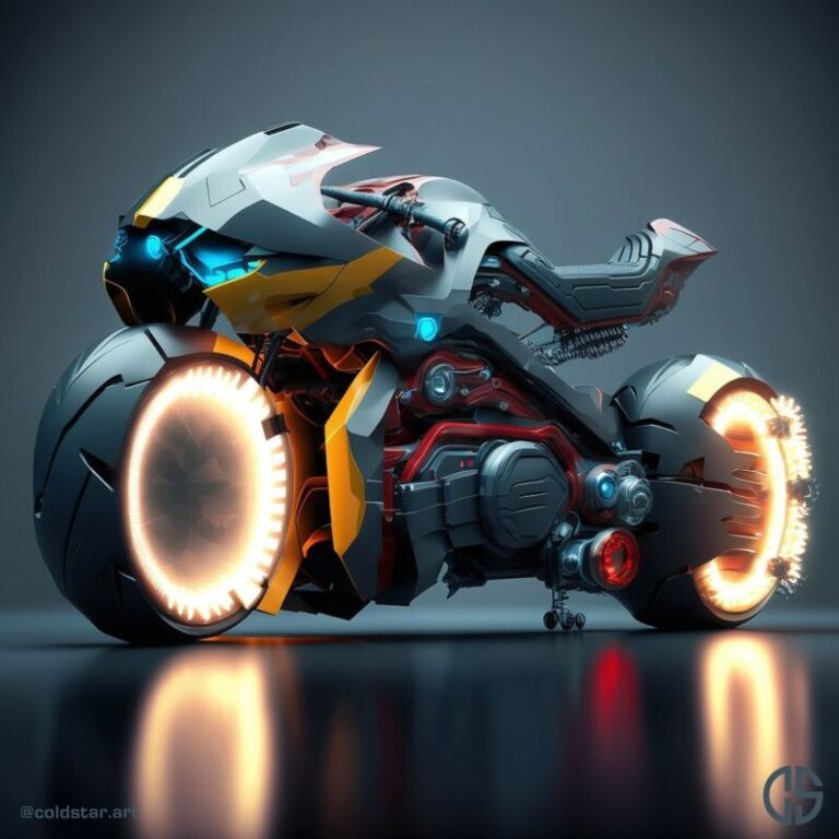 Coldstar Art en Instagram: “. Futuristic & Cyberpunk motorcycles ...