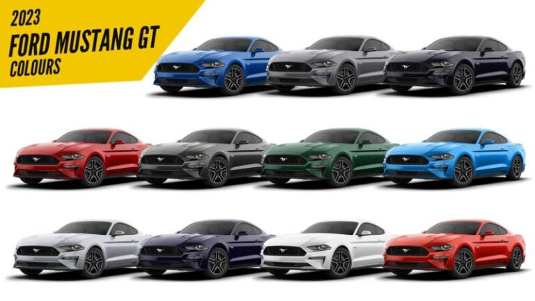 2023 Ford Mustang GT Fastback - All Color Options - Images | AUTOBICS