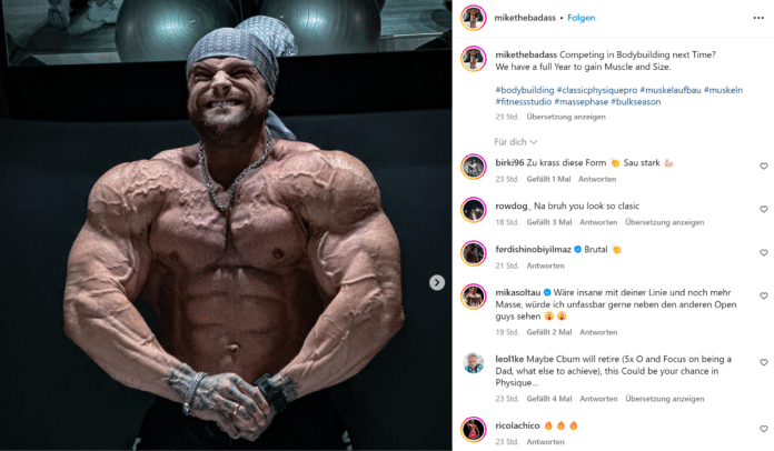 Mike Sommerfeld kokettiert mit Wechsel ins Bodybuilding