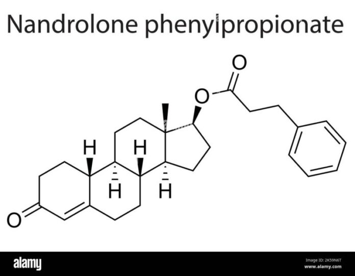 Nandrolone Phenylpropionate Skeletal Structure Molecule Vector Editable ...