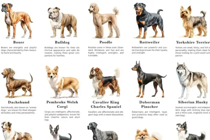 Dog Breeds Poster | Popular Dogs Infographic (downloadable) - Etsy Dog Breeds Poster | Popular Dogs Infographic (downloadable) - Etsy
