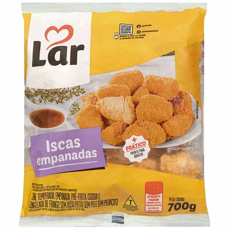 Iscas de Peito de Frango Empanadas Congeladas Lar - Zaffari