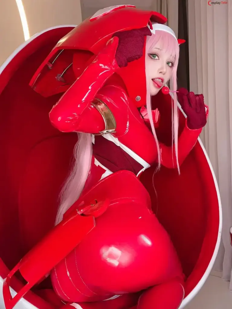 水淼aqua cosplay Zero Two - Darling in the Franxx "57 photos" - Cosplaytele