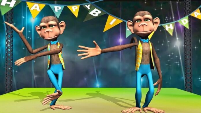 Happy birthday song funny monkeys dance – Artofit
