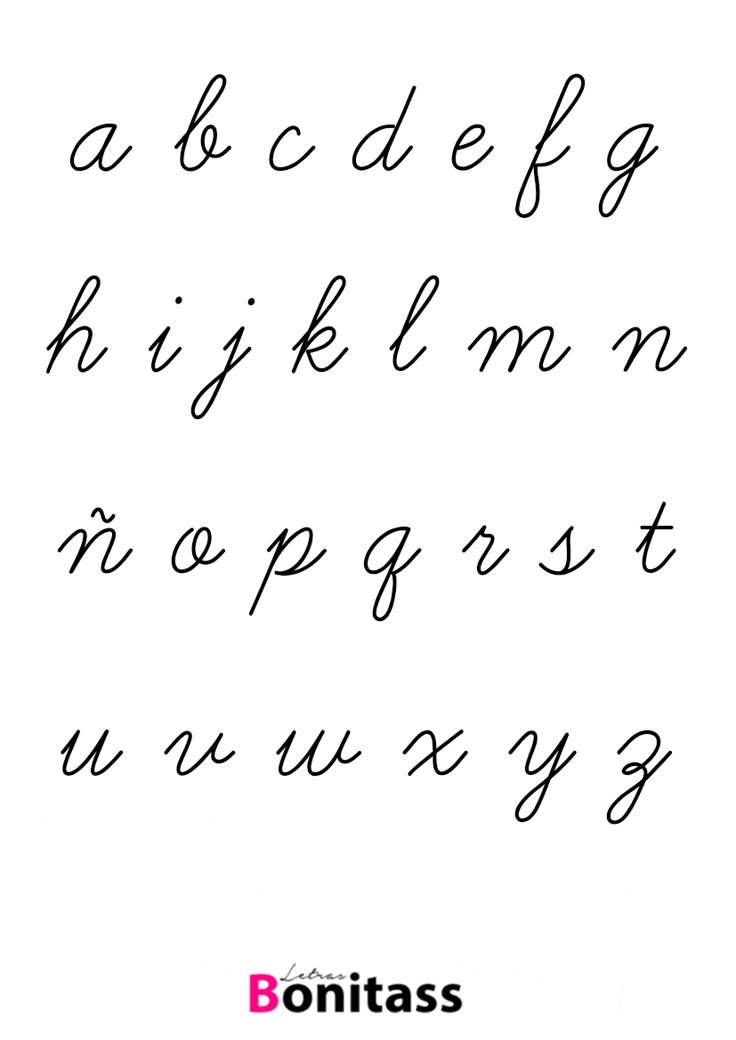 Letras Cursivas Bonitas