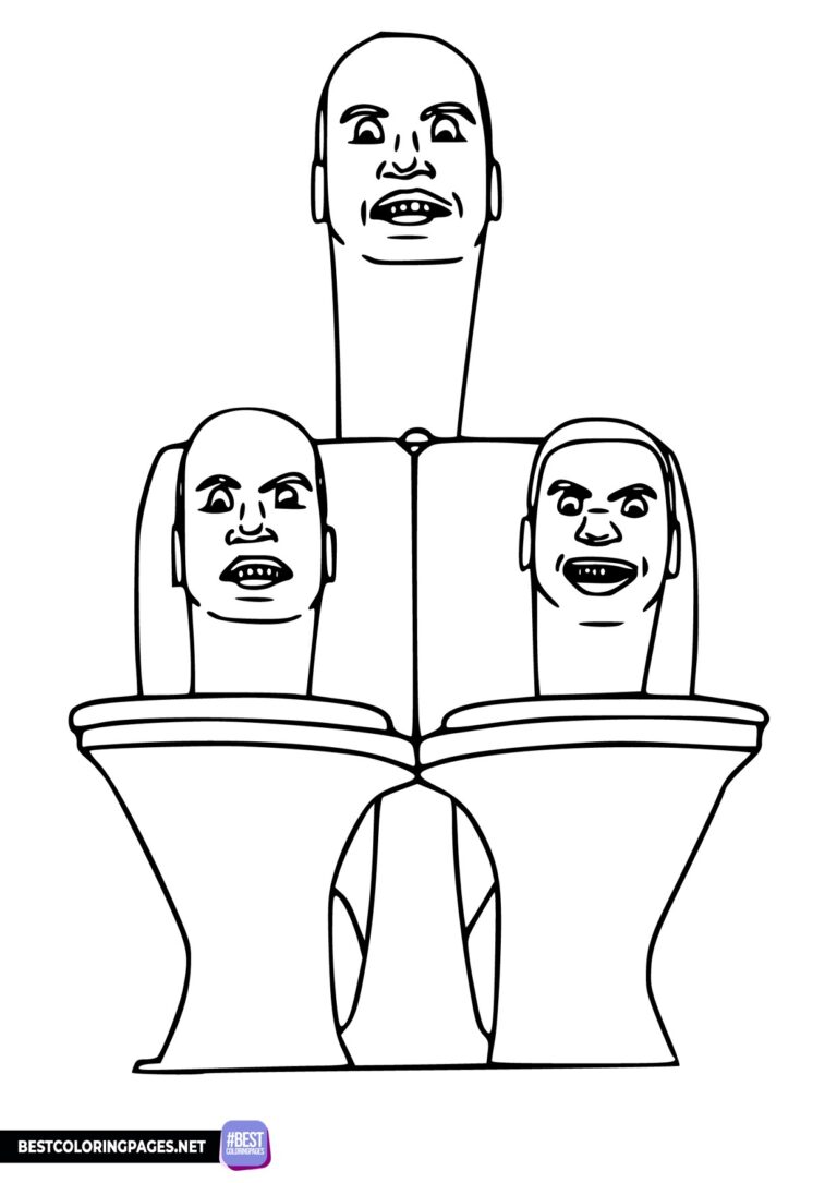 Skibidi Toilet coloring pages - Bestcoloringpages.net